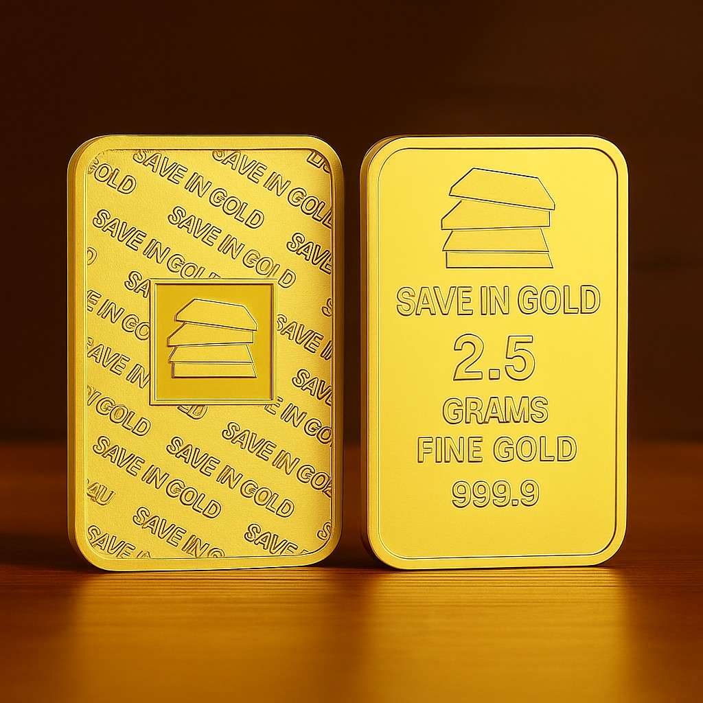 2.5 Grams Gold Bar
