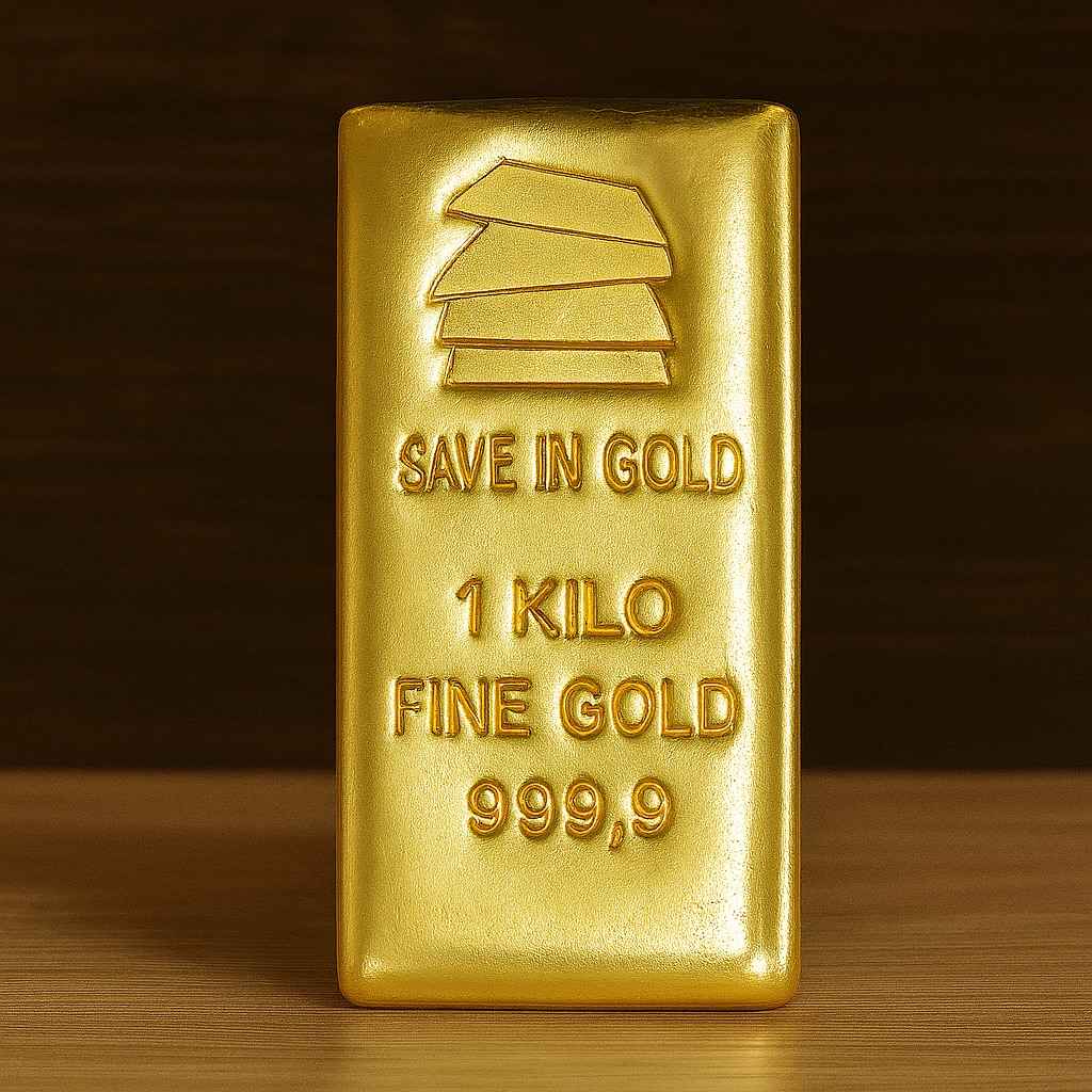 Save in Gold 1 Kilo Fine Gold Bar - 999.9 Purity